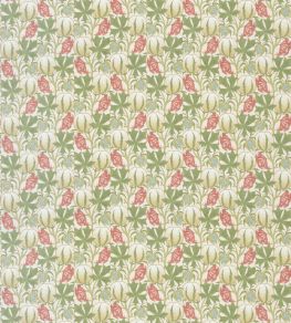 Pumpkins Cotton Fabric by GP & J Baker Coral/Green Pumpkins Cotton Fabric by GP & J Baker Coral/Green