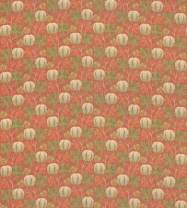 Pumpkins Fabric by GP & J Baker Red/Green Pumpkins Fabric by GP & J Baker Red/Green