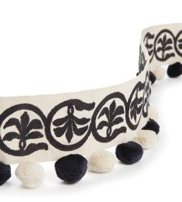 Pushkar Braid Trimming by Osborne & Little Black/Ivory Pushkar Braid Trimming by Osborne & Little Black/Ivory