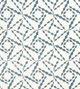 Puzzle Wallpaper by Christopher Farr Cloth Cobalt Puzzle Wallpaper by Christopher Farr Cloth Cobalt