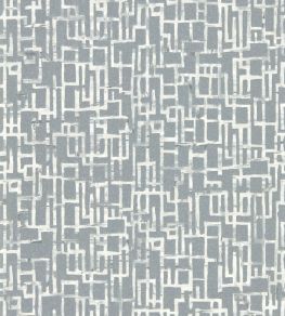 Quadrata Wallpaper by Clarke & Clarke Steel Quadrata Wallpaper by Clarke & Clarke Steel