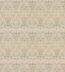 Queen's Damask Fabric by GP & J Baker Green