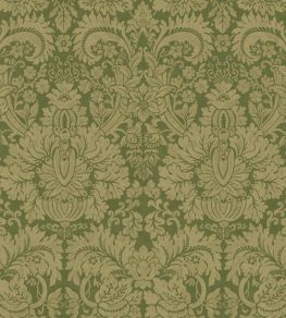 Queen's Damask Wallpaper by GP & J Baker Royal Green