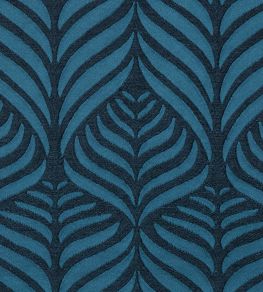 Quill Weave in Yarn Jacquard Fabric by Liberty Lapis
