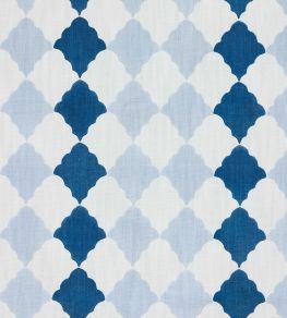 Quilted Harlequin Fabric by Barneby Gates Two Blues Quilted Harlequin Fabric by Barneby Gates Two Blues