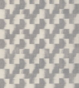 Raffia Squares Fabric by Thibaut Graphite