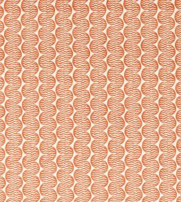 Raft Stripe Print Fabric by Scion Rust Raft Stripe Print Fabric by Scion Rust