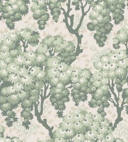 Ragnvi Wallpaper by Sandberg Green Ragnvi Wallpaper by Sandberg Green