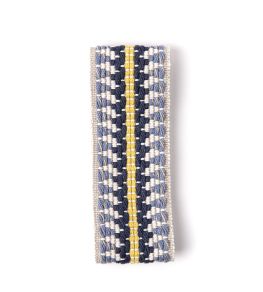 Railroad Border Trimming by Christopher Farr Cloth Indigo Railroad Border Trimming by Christopher Farr Cloth Indigo