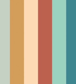 Rainbow Bloc Wallpaper by Ohpopsi Teal Mix Rainbow Bloc Wallpaper by Ohpopsi Teal Mix