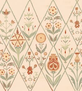 Rajola Wallpaper by Tres Tintas Orange Rajola Wallpaper by Tres Tintas Orange