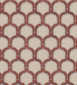 Rajput Fabric by JORO Brick/Plum