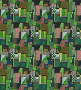 Raku Patchwork Mural by Designers Guild Emerald Raku Patchwork Mural by Designers Guild Emerald