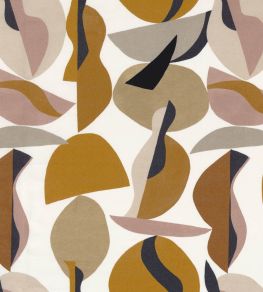 Raku Print Fabric by Camengo Safran Raku Print Fabric by Camengo Safran