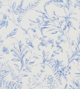 Fern Toile Wallpaper by Ralph Lauren Bluebell Fern Toile Wallpaper by Ralph Lauren Bluebell