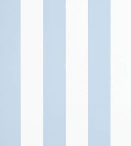 Spalding Stripe Wallpaper by Ralph Lauren Blue/White Spalding Stripe Wallpaper by Ralph Lauren Blue/White