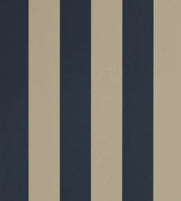 Spalding Stripe Wallpaper by Ralph Lauren Navy/Sand Spalding Stripe Wallpaper by Ralph Lauren Navy/Sand