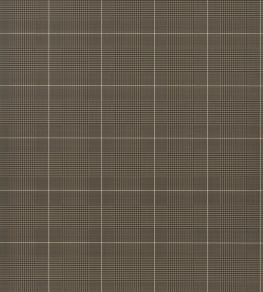Egarton Plaid Wallpaper by Ralph Lauren Gunmetal, Black