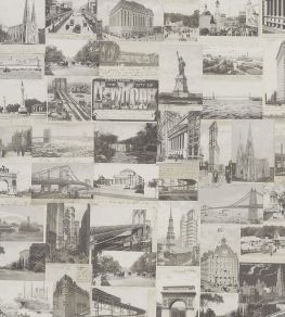 New York Postcard Wallpaper by Ralph Lauren Stone