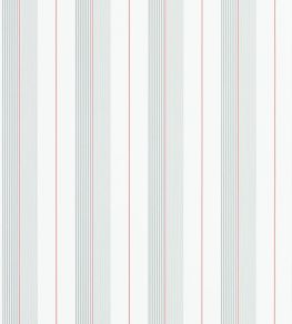 Aiden Stripe Wallpaper by Ralph Lauren Granite/Red