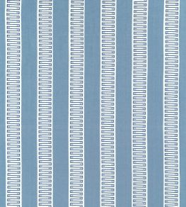Raritan Line Embroidery Fabric by Thibaut Blue Raritan Line Embroidery Fabric by Thibaut Blue