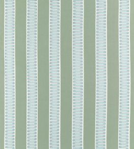 Raritan Line Embroidery Fabric by Thibaut Sage
