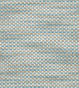 Rattan Fabric by Marvic Blue/Flax Rattan Fabric by Marvic Blue/Flax