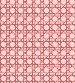 Rattan Wallpaper by Woodchip & Magnolia Rose Red Rattan Wallpaper by Woodchip & Magnolia Rose Red