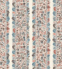 Ravi Ribbon Wallpaper by Lewis & Wood Blue Almond