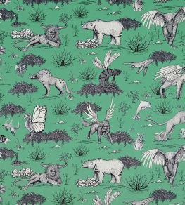 Realite Irreelle Velvet Fabric by Casal Vert d'Eau