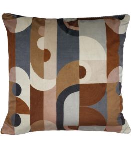 Reciproque Cushion 45 x 45cm by Maison Casamance Multico Mordore Reciproque Cushion 45 x 45cm by Maison Casamance Multico Mordore
