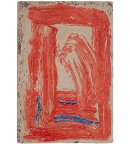 Red Sky in the Morning by Howard Hodgkin Rug by CF Editions Multi Red Sky in the Morning by Howard Hodgkin Rug by CF Editions Multi