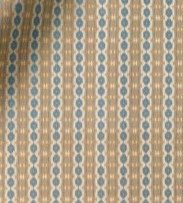 Reel Stripe Fabric by Ian Sanderson Blue Stone Reel Stripe Fabric by Ian Sanderson Blue Stone