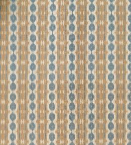 Reel Stripe Fabric by Ian Sanderson Blue Stone Reel Stripe Fabric by Ian Sanderson Blue Stone