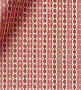 Reel Stripe Fabric by Ian Sanderson Damson