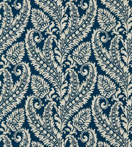Regale Wallpaper by Clarke & Clarke Denim Regale Wallpaper by Clarke & Clarke Denim