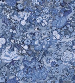 Rendezvous Tokyo Blue Wallpaper by Moooi Ming Blue Rendezvous Tokyo Blue Wallpaper by Moooi Ming Blue