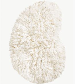 Residue Shaggy Rug by Layered Bone White Residue Shaggy Rug by Layered Bone White