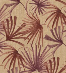 Retro Palms Wallpaper by Eijffinger Red Retro Palms Wallpaper by Eijffinger Red