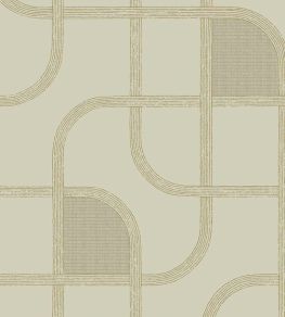 Retro Structure Wallpaper by Eijffinger Grey/Green
