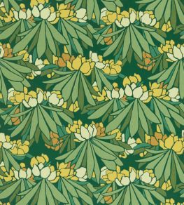 Rhododendron Wallpaper by 1838 Wallcoverings Yellow Rhododendron Wallpaper by 1838 Wallcoverings Yellow