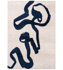 Ribbon Rug by Louis De Poortere Sea Ink Ribbon Rug by Louis De Poortere Sea Ink