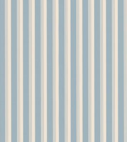 Ribbon Stripe Fabric by George & Minnie Chalky Blue