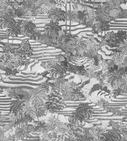 Rice Terrace Max Wallpaper by Brand McKenzie Black / White Rice Terrace Max Wallpaper by Brand McKenzie Black / White
