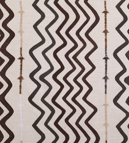 Rick Rack Fabric by Christopher Farr Cloth Chocolate Rick Rack Fabric by Christopher Farr Cloth Chocolate