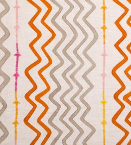 Rick Rack Fabric by Christopher Farr Cloth Orange