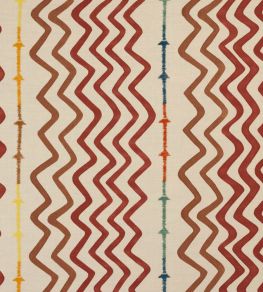 Rick Rack Fabric by Christopher Farr Cloth Terracotta Rick Rack Fabric by Christopher Farr Cloth Terracotta