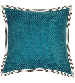 Rico Ruivo Cushion 45 x 45cm by Maison Casamance Turquoise Rico Ruivo Cushion 45 x 45cm by Maison Casamance Turquoise