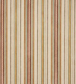 Ridgeway Stripe Fabric by Colefax and Fowler Terracotta