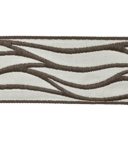 Rio Jacquard Braid 70mm Trimming by Houles Anthracite Rio Jacquard Braid 70mm Trimming by Houles Anthracite